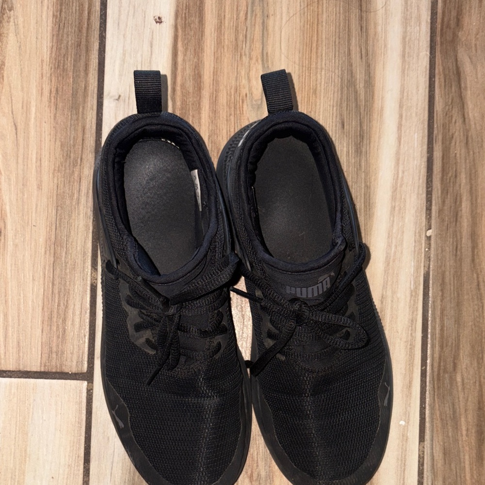 Puma Black Mesh Sneakers